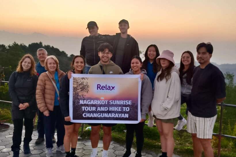 Kathmandu: Nagarkot Sunrise View & Morning Hike with Lunch - Nagarkot View Tower and the first Himalayan light