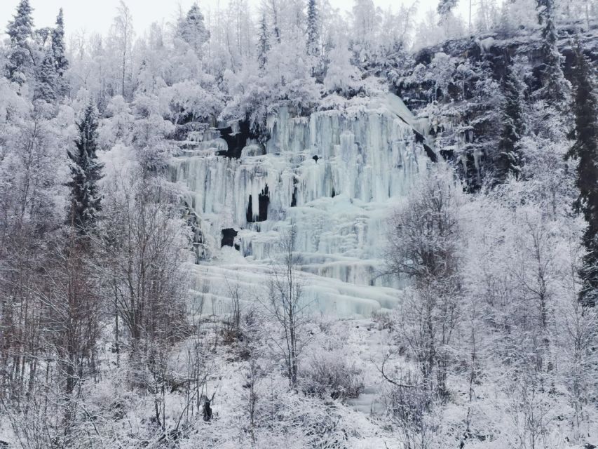 Korouoma Canyon Frozen Waterfalls Hike & Private Teepee BBQ - Frozen waterfalls depend on the season