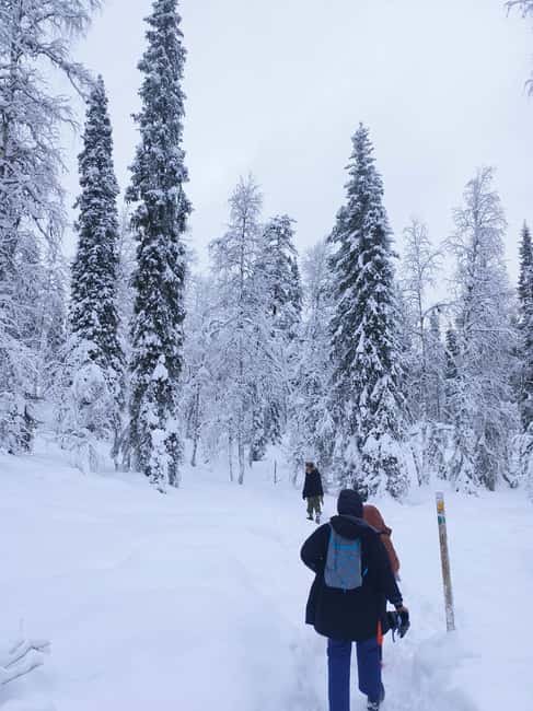 Korouoma Canyon Frozen Waterfalls Hike & Private Teepee BBQ - Entering Korouoma Canyon on foot