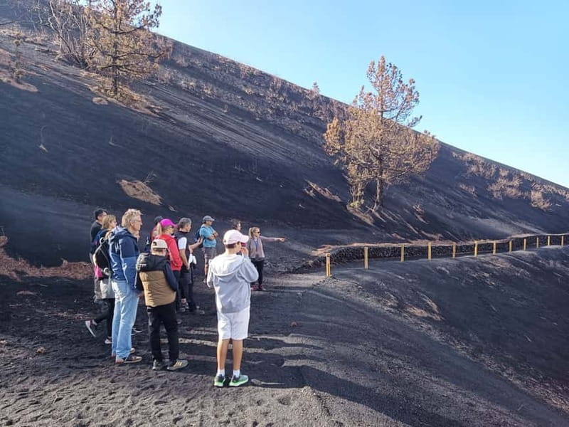 La Palma: Tajogaite Volcano Guided Hike - Standing near the south crater