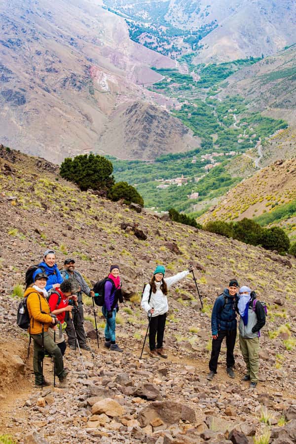 Marrakesh: 2-Day Mt. Toubkal Trek with 1-Night Stay & Meals - Day one: Aremd, Sidi Chamarouch, and the long climb