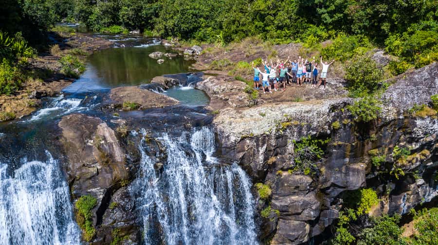 Mauritius: Tamarind Falls Highlights 3-Hour Hiking Trip - The first waterfalls and natural rock pools