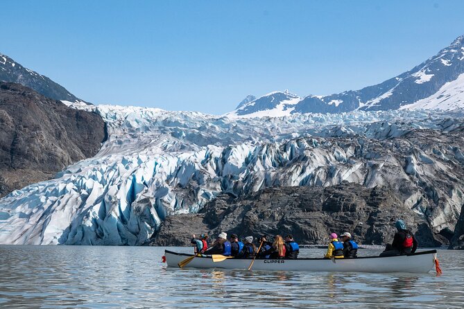 Mendenhall Glacier Canoe Paddle and Hike Juneau - Starting downtown at the C sign