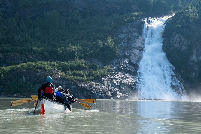 Mendenhall Glacier Canoe Paddle and Hike Juneau - Hiking the rocky ground near Mendenhall Glacier