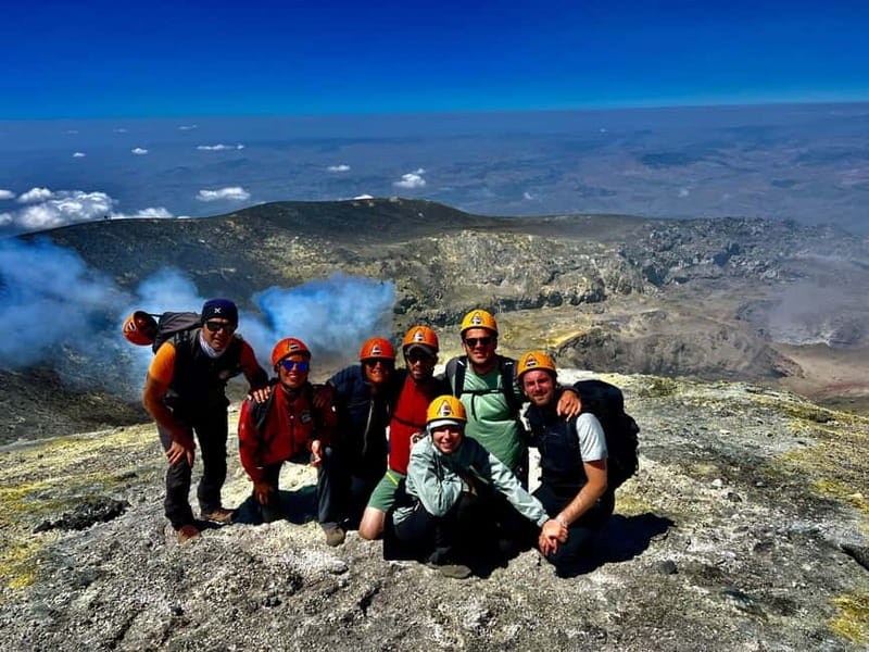 Mount Etna: Summit Trekking Tour - Trekking across lava fields toward the summit