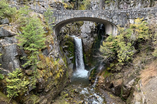 Mt. Rainier highlights - old forest, falls and glaciers - Snowshoe season from November through June