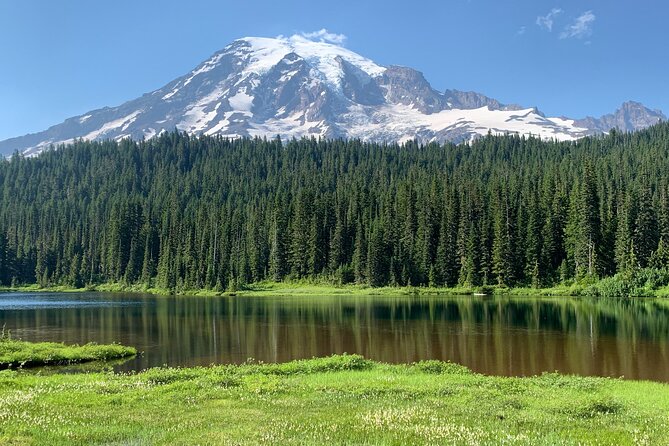 Mt. Rainier highlights - old forest, falls and glaciers - Narada Falls and Christine Falls