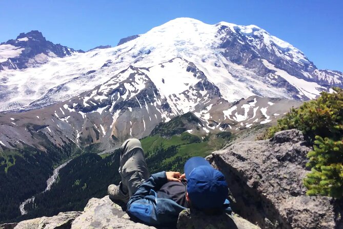 Mt. Rainier highlights - old forest, falls and glaciers - Paradise and the uphill glacier walk