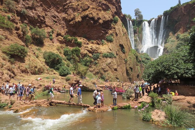 Ouzoud Waterfalls Guided Hike and Boat Trip from Marrakech - The boat ride near the base