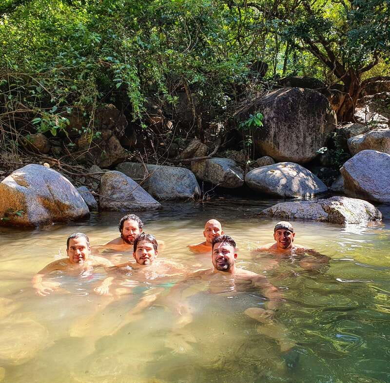 Puerto Vallarta: 4-Hour Jungle Hike and Waterfall Swim - A mountain viewpoint over the bay