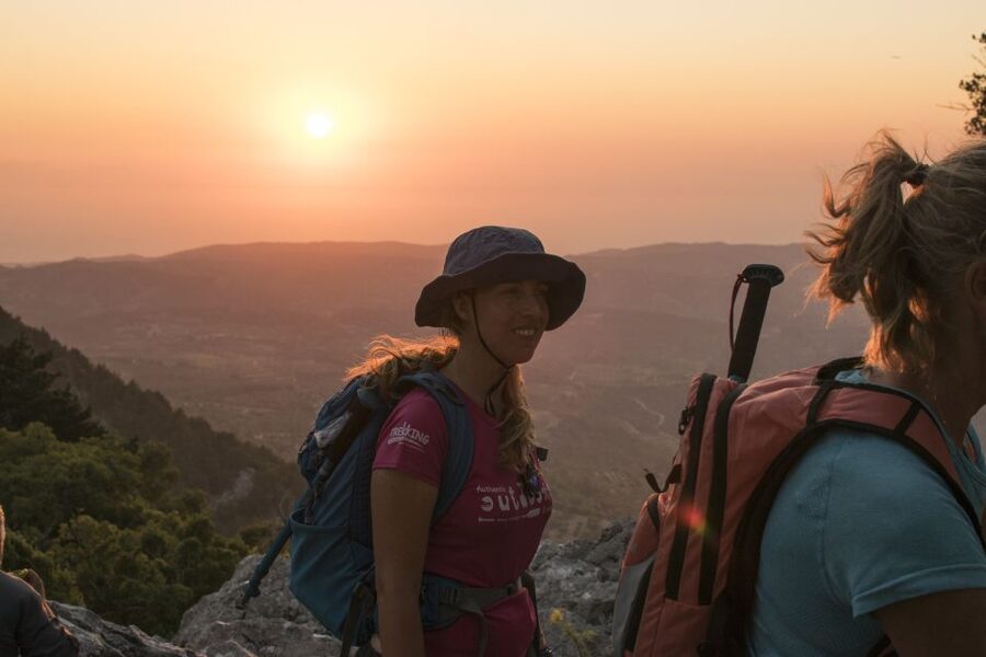 Rhodes: Profitis Ilias Guided Sunset Hike - The climb through ilex, pine, and olive trees