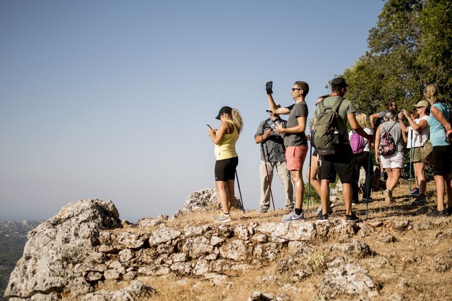 Rhodes: Profitis Ilias Guided Sunset Hike - The headlamp descent to Salakos