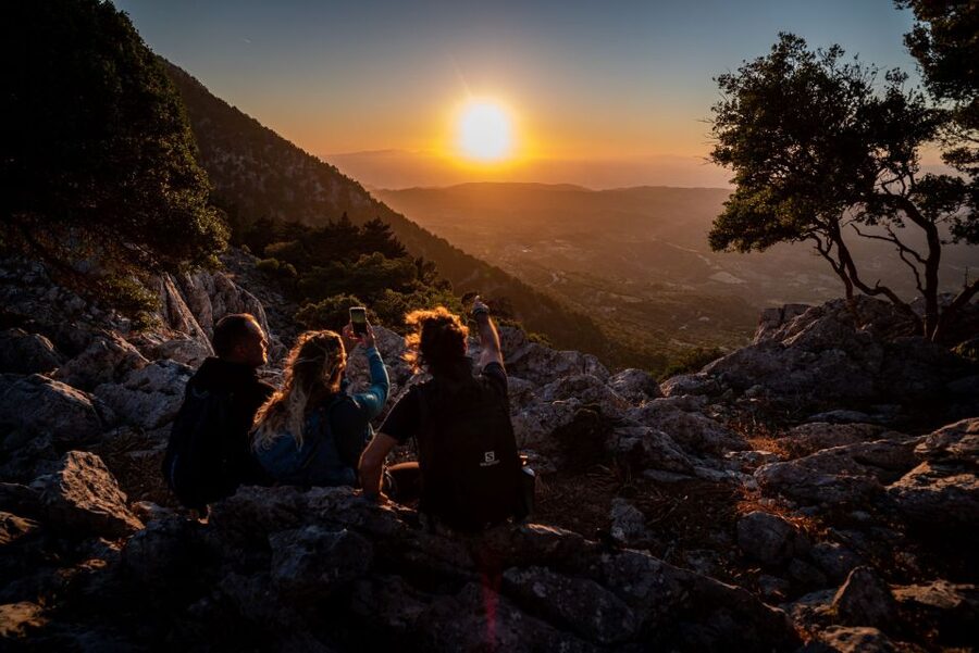 Rhodes: Profitis Ilias Guided Sunset Hike - Starting in Salakos and finding the trail