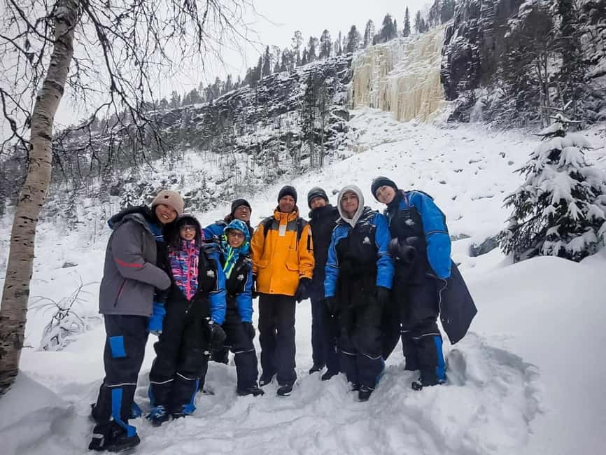 Rovaniemi: Korouoma Canyon Frozen Waterfalls Hike & BBQ - The 105 km journey from Rovaniemi