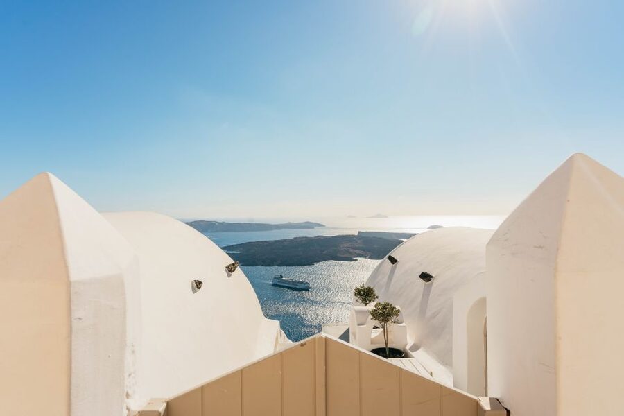 Santorini: Caldera Trail Guided Hike and Sunset Viewing - Firostefani’s churches and whitewashed lanes