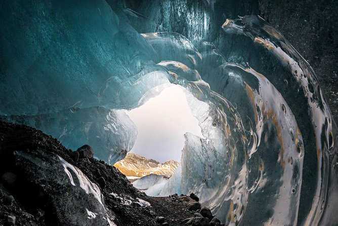 Skaftafell: Blue Ice Cave & Glacier Hike on Vatnajökull - Inside the natural blue ice cave