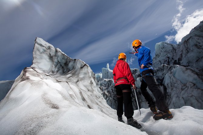 Skaftafell: Blue Ice Glacier Hike on Vatnajökull - Getting fitted for crampons and glacier gear