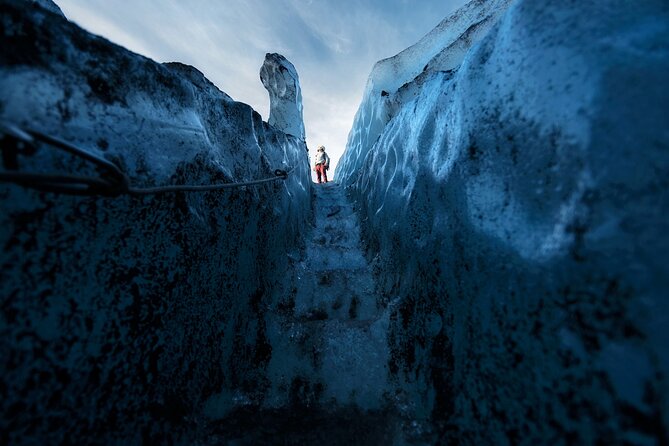 Skaftafell Ice Caving & Glacier Hike - Entering the blue ice cave