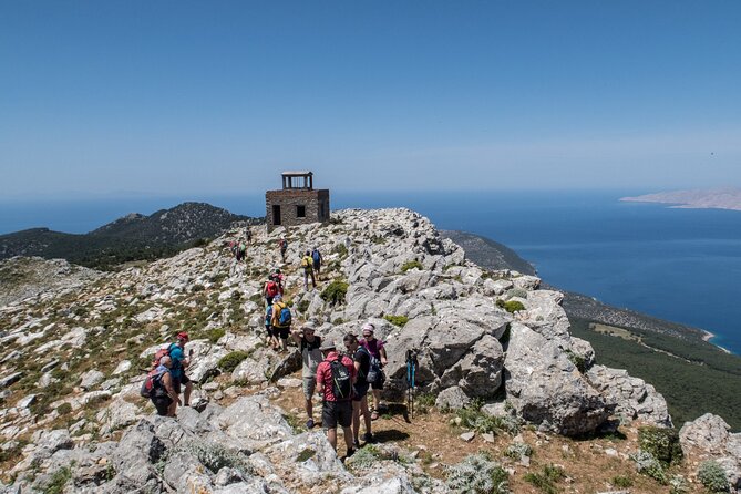 Small Group Hiking on Mount Akramitis in Rhodes - The stony descent requires care