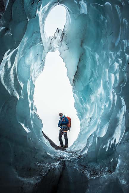 Sólheimajökull: Blue Ice Glacier Hike near Vík (Easy) - Blue crevasses, ridges, and moulins