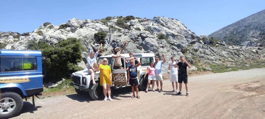 South Crete: Sarakinas Gorge Hike, Swim & Jeep Safari - Kritsa gives the morning a local start