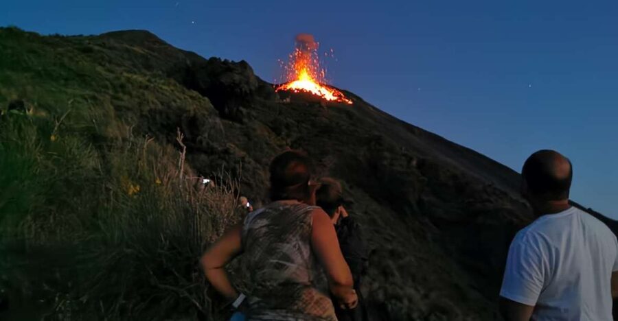 Stromboli: Sunset Trekking at Sciara del Fuoco - Sunset over the Aeolian archipelago
