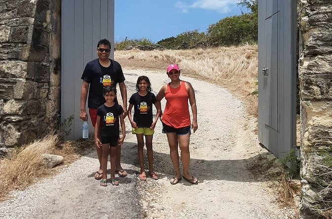 TRIPLE ACTIVITY TOUR, Bike Kayak Hike, ANTIGUA - The beach stop and a quick saltwater refresh