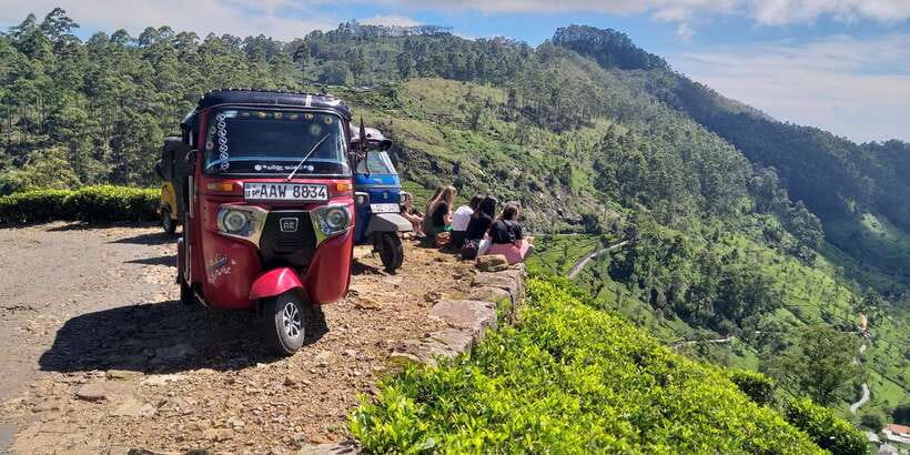 Tuk-Tuk Safari Liptons seat,Tea Fields Hike,TeaFactory Tour - The day at a glance