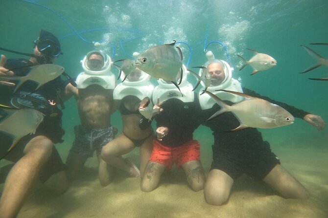 Underwater Sea Trek in San Juan: Explore Beneath the Waves - Why the dry helmet helps beginners