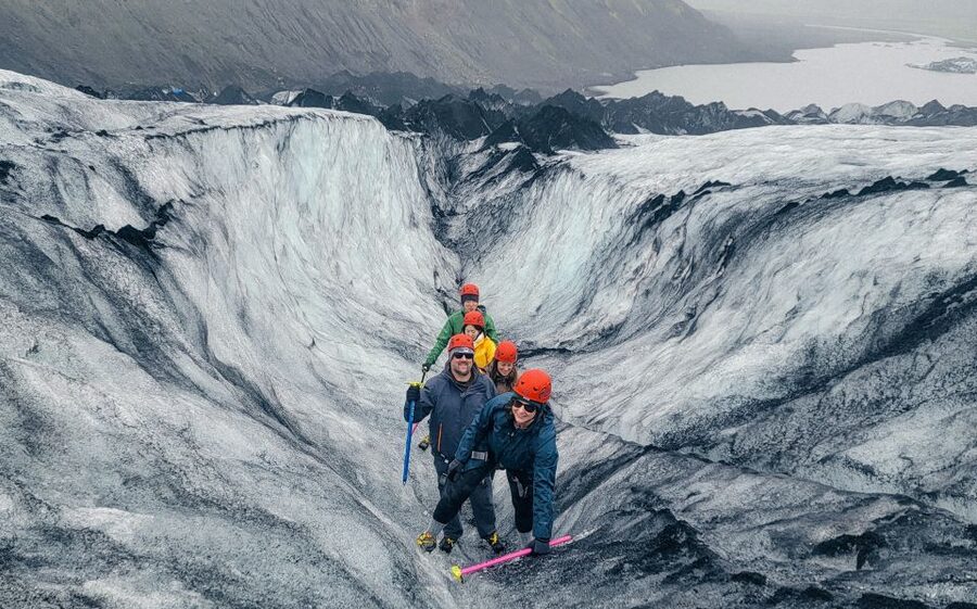 Vik: Guided Glacier Hike on Sólheimajökull - Crossing the glacier lagoon and reaching the ice