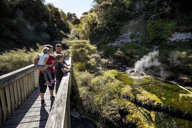 Volcanic Valley Self Guided Walking and Hiking at Waimangu - Lake Rotomahana and the story of the terraces