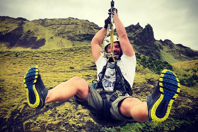 Zipline and Hiking Adventure Tour in Vík - The Stream, the Leap, and the Surprise Finish
